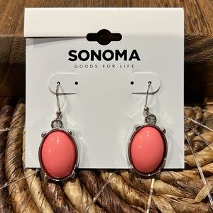 3/$18 Sonoma Pink Pierced Earrings - New - Lot 074